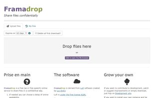 Framadrop screenshot 1