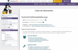 Framalistes screenshot 1