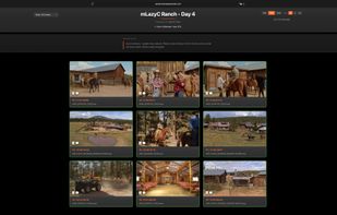 Published client review gallery — full-quality frames from the Resolve timeline with grade-version toggling, threaded notes, and P3 display compensation, viewed in a browser.