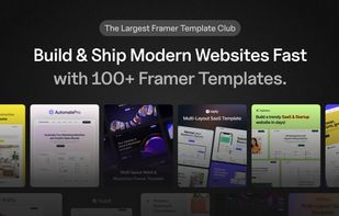 FramerBite offers 100+ free & premium Framer templates.