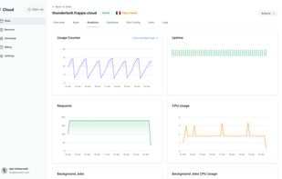 Frappe Cloud Site Analytics