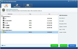 Free Any Data Recovery screenshot 1
