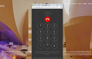 Calling - dialer window opened