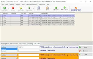 Free Combine Text Files 4dots screenshot 1