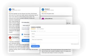 AI Moderated Reviews