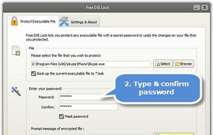 Free EXE Lock screenshot 1