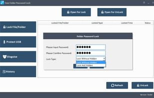 Free Folder Password Lock screenshot 1