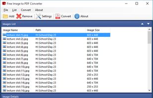 Free Image to PDF Converter screenshot 1