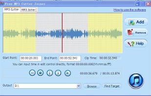 Free MP3 Cutter Joiner screenshot 1