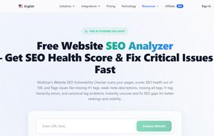 Free MultiLipi AI SEO Analyzer screenshot 1