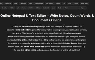 Online Notepad Free  screenshot 1