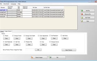 Free PDF Image Extractor 4dots screenshot 2