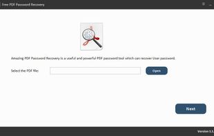 Free PDF Password Recovery screenshot 1