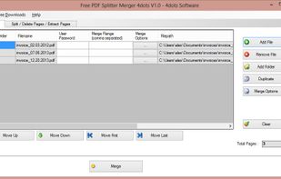 Free PDF Splitter Merger 4dots screenshot 1