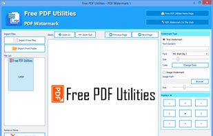 Free PDF Utilities - PDF Watermark screenshot 1