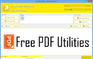 Free PDF Utilities - PDF Word Count screenshot 1