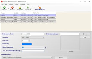 Free PDF Watermarker 4dots screenshot 1