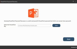 Free PowerPoint Password Recovery screenshot 1