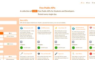 Free Public APIs screenshot 1
