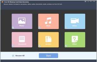 Free SD Memory Card Data Recovery screenshot 1