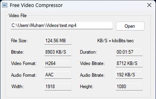 Free Video Compressor screenshot 1