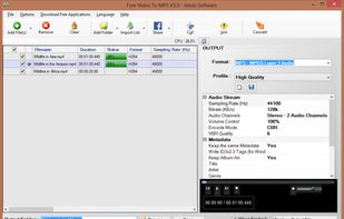 Free Video To MP3 screenshot 1