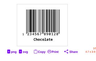 Created Barcode