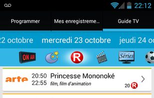 Freebox recorder screenshot 1
