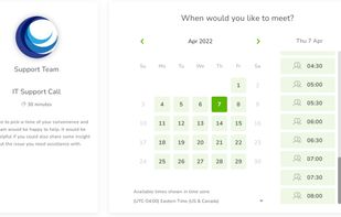 Appointment Booking experience