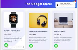 Build a web shop in minutes
