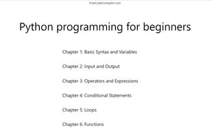 FreeCodeCompiler screenshot 1