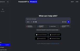 FreedomGPT screenshot 1