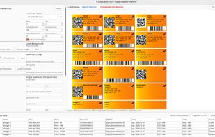 Software background image to labels with preview