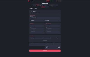 Clean, focused invoice creation with line items, tax, discount, and live total calculation.