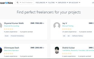 Freelancertohire.com screenshot 1