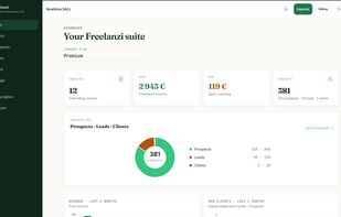 Freelanzi Web dashboard
