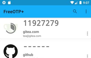 FreeOTP+ screenshot 1