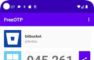 FreeOTP screenshot 1