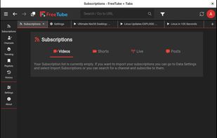 FreeTubePlusTabs screenshot 1