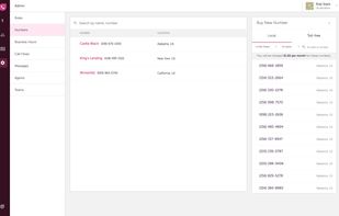 Purchase local phone numbers from 90+ countries