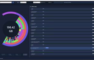 Main screen of FreshDisk visualizing disk space usage