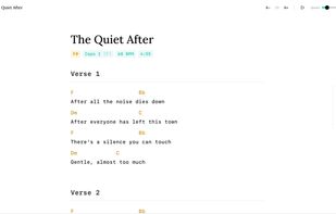 Song Play Mode - Fullscreen, distraction free with auto-play