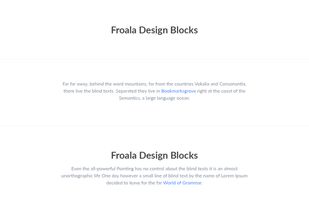 Froala Design Blocks screenshot 3