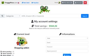 See your savings and manage your price alerts.