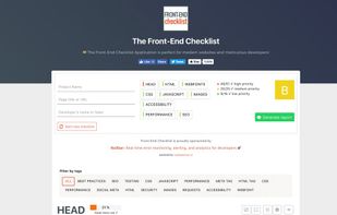 Front-End Checklist screenshot 1