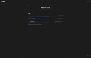 download/receive page