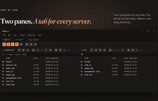 Two panes. A tab for every server.