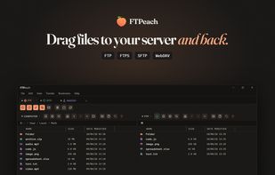Drag files to your server and back