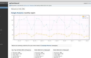 FUEL CMS screenshot 1