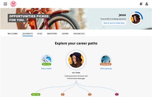 Fuel50 gives your people a clear line of sight to opportunities in the business, both lateral and vertical, and shows them powerful gap analysis to kick-start their career growth journey